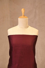 Maroon Chiniya Silk Unstitched Suit with Marine Motif Embroidery