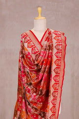 Red Banarasi Dupatta with Rangkat Traditional Work