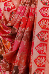 Red Banarasi Dupatta with Rangkat Traditional Work