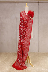 red dupatta, Baluchari motif dupatta, banarasi dupatta, silk dupatta, wedding dupatta, indian dupatta, handloom dupatta, bridal duaptta