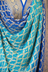Shaded Blue Georgette Bandhani Dupatta