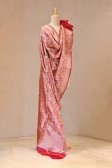 Maroon Katan Silk Dupatta with Pichwai Jaal