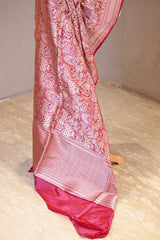 Maroon Katan Silk Dupatta with Pichwai Jaal