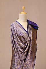 Royal Blue Katan Silk Dupatta with Pichwai Jaal