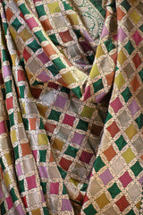 Green Katan Silk Dupatta with Rangkat & Gold Zari Weaving
