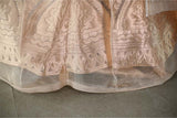 Golden Bridal Lehenga with Intricate Floral Brocade Work