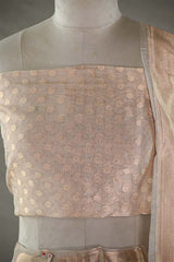 Gold Bridal Lehenga with Intricate Floral Brocade Work