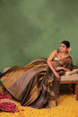 Metallic Tissue Silk Kalidar Lehenga for Bridesmaid