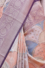 Multicolour Rangkat Pure Chiniya Silk Saree