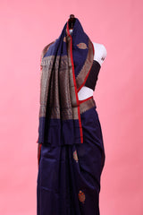 Handwoven Chanderi Silk Saree - Chinaya Banaras