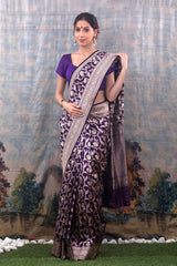 Women In Banarasi Silk Saree at Chinaya Banaars