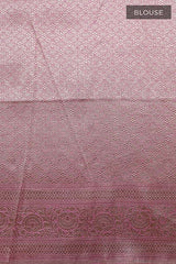 Rose Pink Handwoven Banarasi Katan Silk Saree