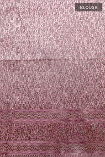 Rose Pink Handwoven Banarasi Katan Silk Saree