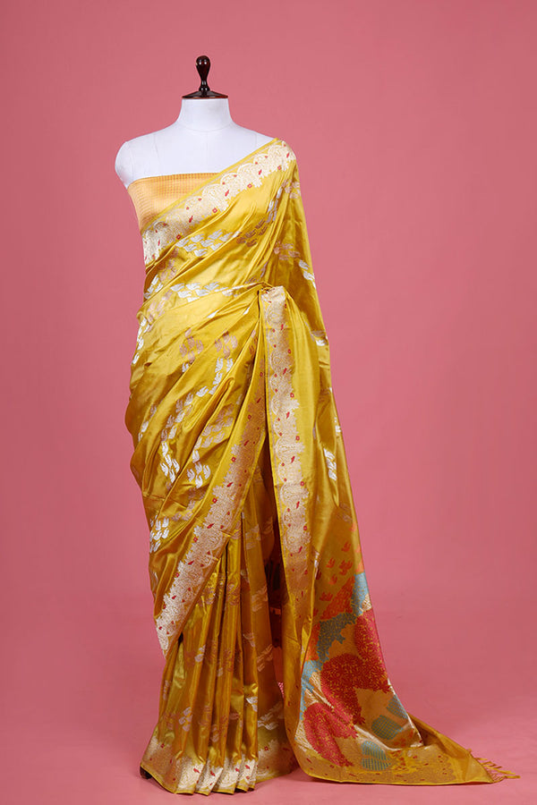 Kadhwa Woven Banarasi Silk Saree By Chinaya Banaras