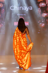 Peach Fuzz Ethnic Kadhwa Woven Tissue Silk Saree - Chinaya Banaras