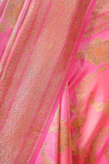 Rangkat Handwoven Chiniya Silk Saree - Chinaya Banaras