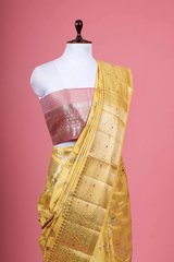 Floral Jaal Woven Chiniya Silk Saree