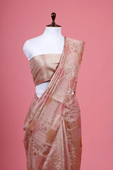 Geometrical Rangkat Woven Chiniya Silk Saree