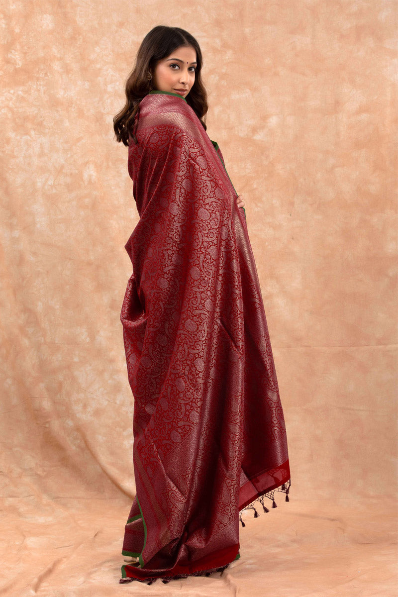 Ethnic Woven Casual Silk Saree - Chinaya Banaras