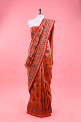 Red Paithani Woven Casual Silk Saree At Chinaya Banaras
