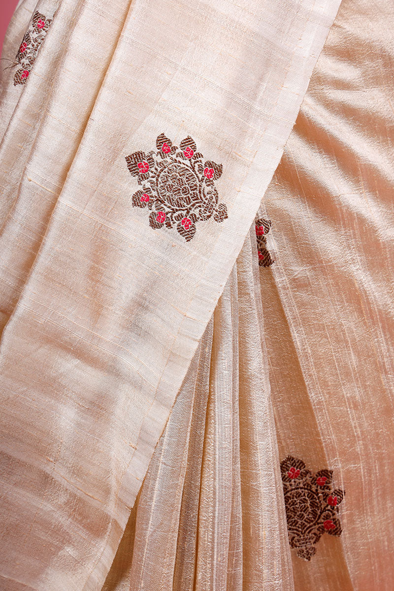 Ethnic Handwoven Raw Silk Saree