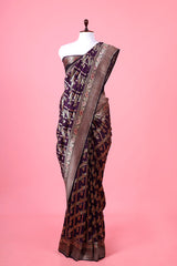 Handwoven Tussar Khaddi Silk Saree By Chinaya Banaras