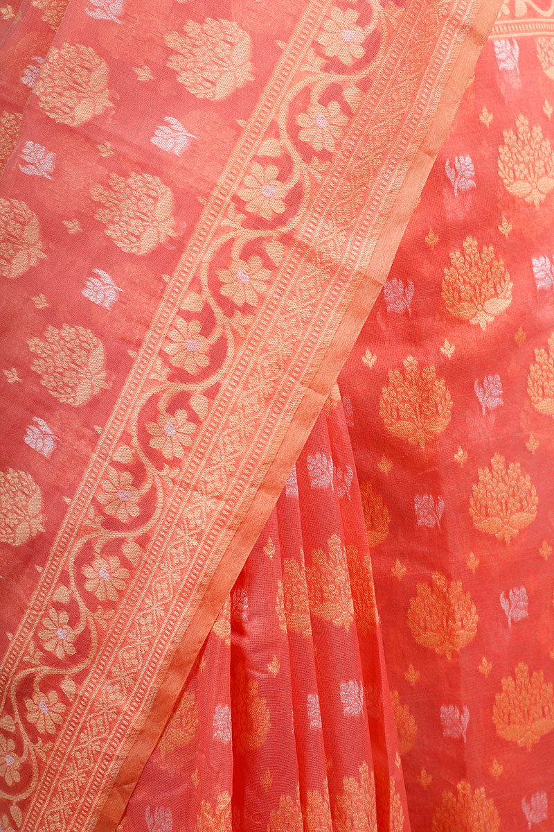 Resham Ethnic Cotton Banarasi Saree