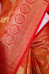 Woven Cotton Banarasi Saree