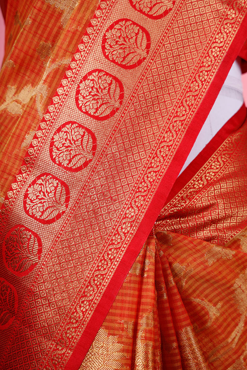 Woven Cotton Banarasi Saree