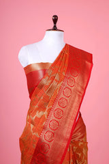 Woven Cotton Banarasi Saree