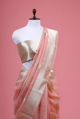 Floral  Ethnic Cotton Banarasi Saree