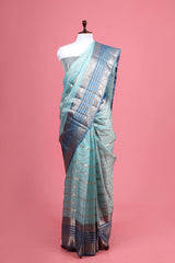  Woven Kota Doria Saree By Chinaya Banaras