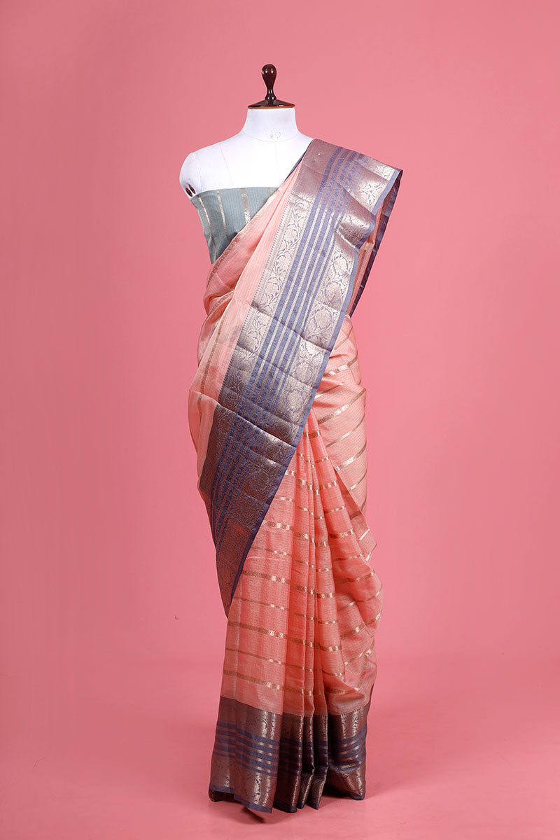 Woven Kota Doria Saree By Chinaya Banaras