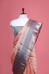 Light Yellow Woven Kota Doria Saree