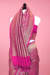 Jaal Woven Casual Silk Saree - Chinaya Banaras