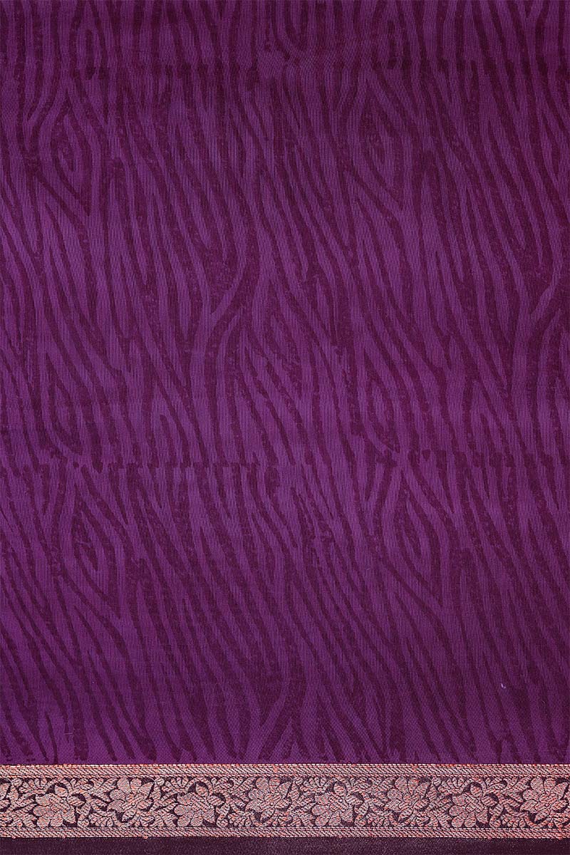 Radiant Violet Tie & Dye Chanderi Silk Saree