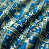 Sky Blue Patola Printed Chanderi Silk Fabric At Chinaya Banaras