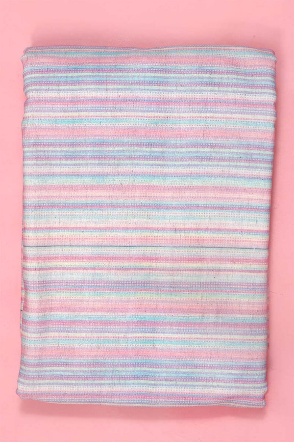 Multicolored Striped Linen Fabric