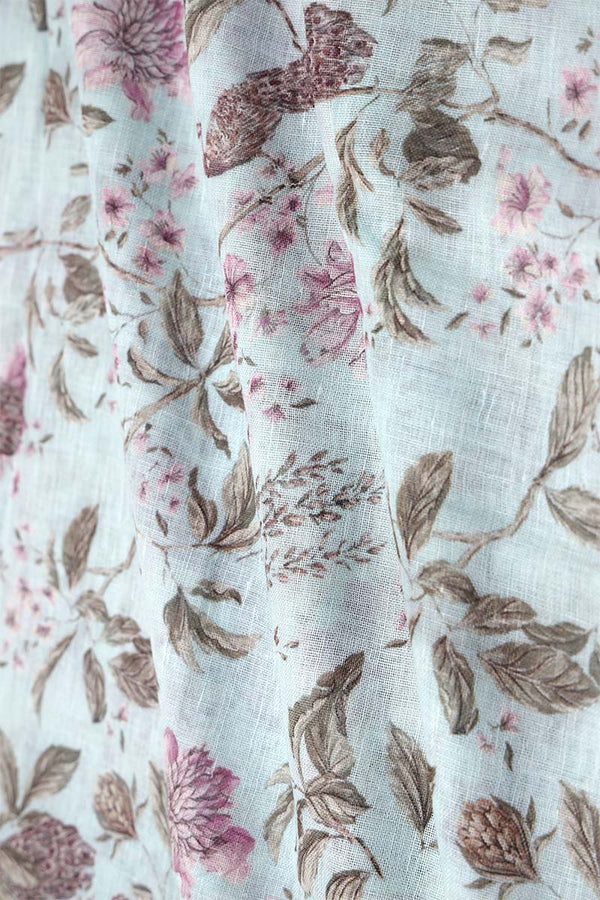 Sky blue fabric, Linen fabric​, Linen fabric online​, Pure linen fabric​
"