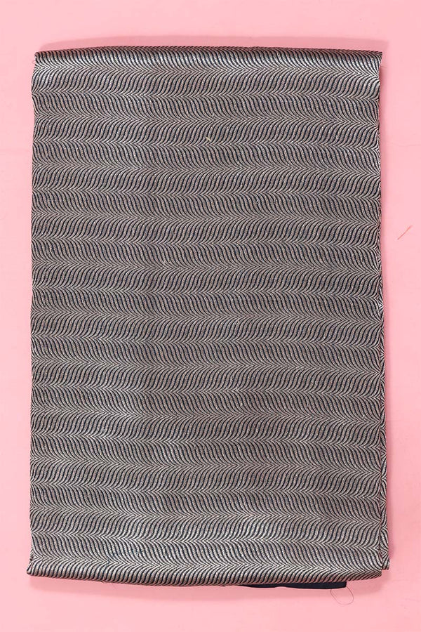 Black Handloom Banarasi Katan Silk Fabric