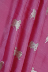 Pink fabric, banarasi fabric​, banarasi brocade fabric​, banarasi silk fabric​, banarasi fabric online​