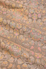 Beige fabric, banarasi fabric​, banarasi brocade fabric​, banarasi silk fabric​, banarasi fabric online​