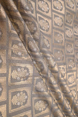 Grey fabric, banarasi fabric​, banarasi brocade fabric​, banarasi silk fabric​, banarasi fabric online​