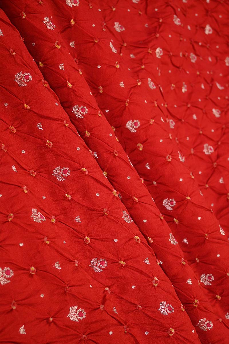 Red fabric, banarasi fabric​, banarasi brocade fabric​, banarasi silk fabric​, banarasi fabric online​