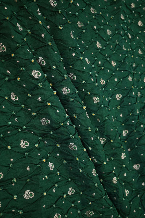 Bottle Green fabric, banarasi fabric​, banarasi brocade fabric​, banarasi silk fabric​, banarasi fabric online​
