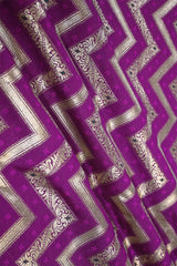 Purple fabric, banarasi fabric​, banarasi brocade fabric​, banarasi silk fabric​, banarasi fabric online​