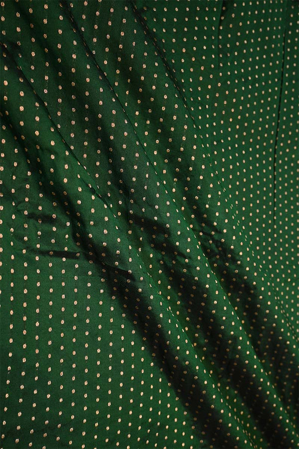 Bottle Green fabric, banarasi fabric​, banarasi brocade fabric​, banarasi silk fabric​, banarasi fabric online​