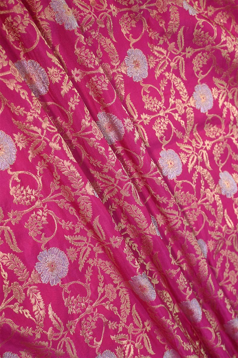 pink  fabric, banarasi fabric​, banarasi brocade fabric​, banarasi silk fabric​, banarasi fabric online​