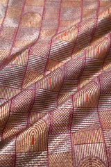 Close-up of patterned fabric with geometric design