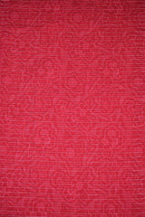 Dark Red Chanderi Fabric with Delicate Floral Print